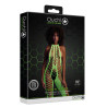 Ouch! Glow Combinaison Filet et Dos nu Vert Fluo
